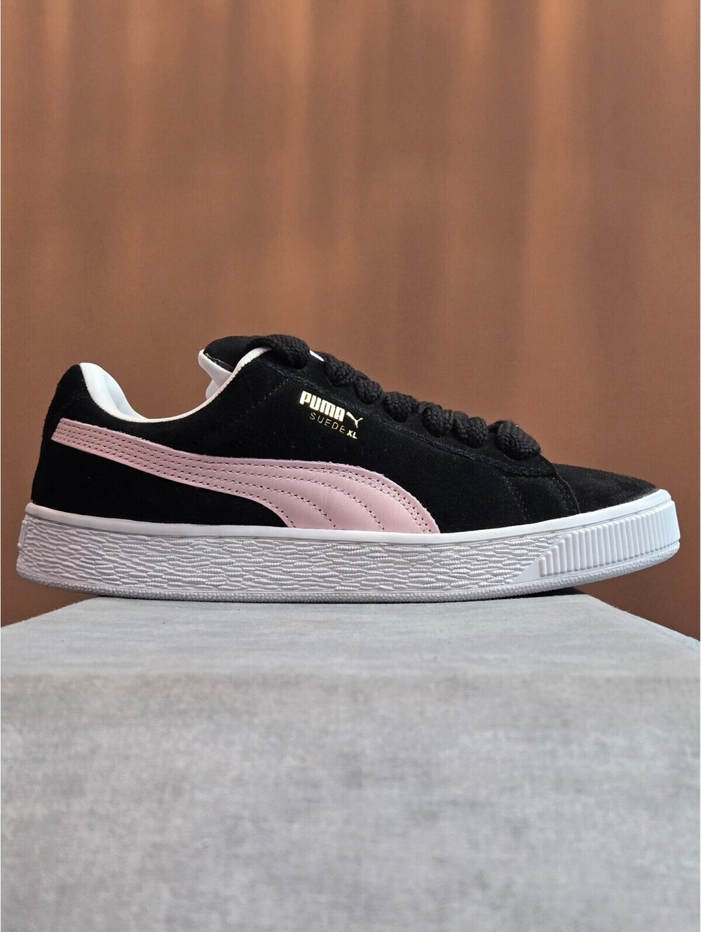 PUMA Suede XL - Black / Whisp of Pink (397648-04) Women's 8 BRAND NEW IN BOX